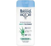 Le Petit Marseillais High Tolerance Moisturizing Shower Gel Organic Aloe Vera, 400ml (Pack of 1)