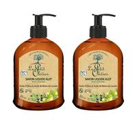 Le Petit Olivier Aleppo Olive Oil and Laurel Berry Liquid Soap for Cleansing and Moisturising 300ml x 2