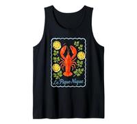 Le Pique-Nique Lobster Lemon Watercolor Picnic Tank Top