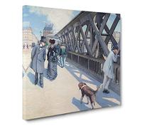 Le Pont De Leurope by Gustave Caillebotte Canvas Print | Gallery Wrapped 30mm Frame Wall Art | 20x20 inches | Ready to Hang | Modern Picture | Living Room Bedroom Lounge Office