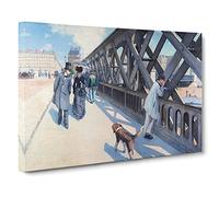Le Pont De Leurope By Gustave Caillebotte Canvas Print | Gallery Wrapped 30mm Frame Wall Art | 30x20 inches | Ready to Hang | Classic Picture | Living Room Bedroom Lounge Office