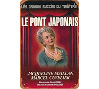 Le pont japonais Movie Poster Home Wall Art Decoration Retro Metal Tin Sign 8x12 inch