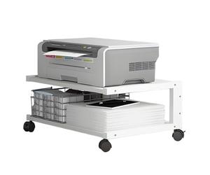 le Printer nd with 2 Shelves De Printer Cart for Fax Scanner & Files Rolling Printer Table (50x40x25cm) Perfect for Home & Office Use