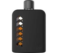 Le’raze Glass Flask Set for Men & Women - Drinking Hip Flask Bottle with Cork & Silicone Seals for Whiskey, Liquor, Alcohol - Includes Metal & Plastic Lids, Funnel, Protective Silicone Sleeve - 100ml.