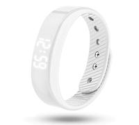 Le Réveil Vibrant Conçu Pour Ceux Qui Se Lèvent Tôt, Montre De Rappel D'alarme Vibrante Avec Moniteur De Sommeil Et Podomètre, Ip65 étanche, Design Confortable Pour Sport(Horizontal WHITE)