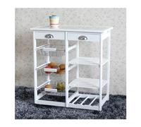 le Rolling Kitchen Trolley Cart with 2 Ders & 3 Shelves - Kitchen Island Sto Rack on Wheels for Dining Room & Kitchen nizat & Easy li