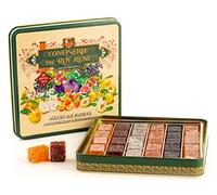 LE ROY RENÉ Epicerie Fine Fruit Pastes Set of 1, 30 Assorted Tradition Fruit Pastes - Metal Box 360 g)