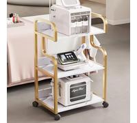 le Salon Trolley Cart with Wheels - 3-Tier d Cosmetic Instruments Stand for Professal Beau Salons & Spas - Slish Easy to Move