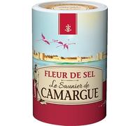Le Saunier De Camargue Premium French Sea Salt, Fleur De Sel, Hand Harvested, Delicate Salt Flakes for Cooking, Baking and Seasoning, Round Box 1 x 1kg
