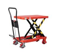 le Scissor Lift Platform Manual Hydraulic Trolley for Cars & Small Freight Elevat Portable Flatbed Elevators for Home & Ga Use