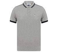 Le Shark Mens Classic Plain Cotton Pique Polo Shirt - Maples Light Grey Marl - S