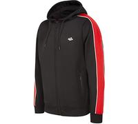 Le Shark Men's Mitch Zip Through Hooded Tracksuit Top - Jet Black/Red - S