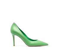Le Silla Eva 80mm leather pumps - Green 37.5