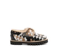Le Silla Yacht shearling-lining felted loafers - Black 35-35.5