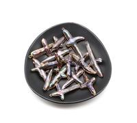 LE SKY 4pcs Natural Irregular Cross Shape Freshwater Cultured Pearl Baroque Pearl Pendants for Jewelry Making Gift, Pearl, Pearl