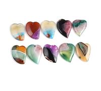 LE SKY 4pcs Natural Stone Pendant Multi Shape Healing Graduated Color Crystal Stone for Jewelry Making Necklace, Stone, Unknown
