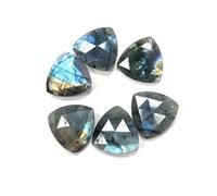 LE SKY 8 Pcs Natural Stone Pendants Faceted Flash Labradorite Stone Beads Flash Crystal Gemstone Charms for Jewelry Making Necklace Bracelet Gift, crystal