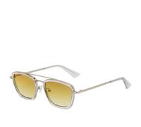 Le Specs Diametric Sunglasses Silver/Crystal Clear One Size