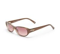 Le Specs Don't Cha Sunglasses - Pearl Chocolate, Oval, Unisex, Minimalist Y2K Style