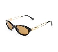 Le Specs Lunita Tort LSP2452436 Sunglasses for Women Oval Frame Shape with High UV Protection, Light Brown Mono/Black, One Size