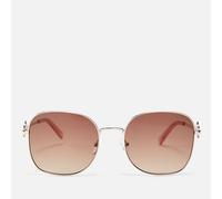 Le Specs Metamorphosis Metal Round-Frame Sunglasses