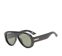 Le Specs Women's Dream Boat Sunglasses Black/Khaki Mono Polarized