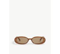 Le Specs Outta Love Sunglasses - Caramel, Oval, Women's, Contemporary 90s Style