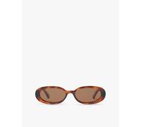 Le Specs Outta Love Sunglasses - Toffee Tort, Oval, Unisex, Contemporary 90s Style