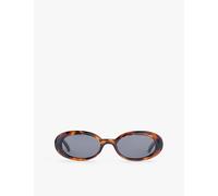 Le Specs Work It! Sunglasses - Dark Tort, Oval, Unisex, Minimalist Sleek Style