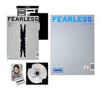 LE SSERAFIM - 1st Mini Album [FEARLESS] (VoL.2 BLUE CHYPRE ver.) Booklet + CD + Photocard + Postcard + Sticker + Transfer Paper + 2 Pin Button Badges + 4 Extra Photocards