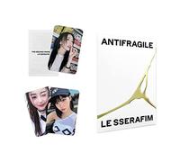 LE SSERAFIM - 2nd Mini Album [ANTIFRAGILE] (Weverse Albums ver.) Card Holder + Photocard + QR Card + User Guide + 2 Pin Button Badges + 4 Extra Photocards