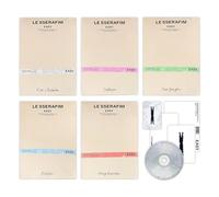 LE SSERAFIM - 3rd Mini Album [EASY] (COMPACT Ver. - SET) Out Folder + Booklet + CD + Photocard + Postcard + Lyric Paper + 2 Pin Badges + 5 Extra Photocards