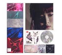 LE SSERAFIM - 4th Mini Album [CRAZY] (COMPACT Ver. - Random) Outer Box + Booklet + Lyric Book Photocard + Postcard + 2 Pin Badges + 4 Extra Photocards
