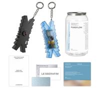 LE SSERAFIM - PUREFLOW pt.1 2nd Studio Album (Mini Camera Ver. / Random) NFC Guide + Screen Protector + Can Outer Box + 2 Pin Badges + 4 Extra Photocards Official K-POP Sealed Album