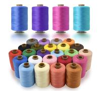 LE-stone 24Pcs Sewing Threads Spools Set 24 Colors Polyester Threads 1000 Yards Per Spool for Sewing Machine Hand Stitching Handicrafts DIY