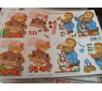 Le Suh 3D Decoupage Cutting Sheet - Hedgehogs Gardening & DIY 4169293