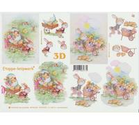 Le Suh Easter 3D Decoupage Sheet - Craft Kit for Kids
