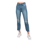 Le Sylvie Jagged Edge Jeans - female - Frame - Straight Fit Jeans - Blue - W26 - Jeans W26