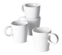 LE TAUCI Espresso Cups, 3 oz Ceramic Espresso Mugs for Espresso, Mini Coffee Cup Perfect for Espresso Machine and Coffee Maker, Set of 4, White