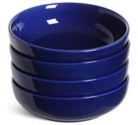 LE TAUCI Pasta Bowls 45 oz, Salad Bowls Set for Serving Soup, Pasta, Noodle, Dinner, Large Kitchen Bowl Plates, Microwave Safe - 8.5 Inch, Set of 4,Blue
