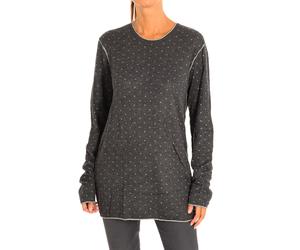 Le Temps Des Cerise Womens Long Sleeve Sweater HMAXIMILIEN00ML172 woman - Grey Viscose - Size Medium