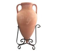 Le Terrecotte di Cassiano Fabio Pointed Amphora with Tripod 80 cm Terracotta