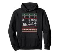 Le Tits Now Funny Let It Snow Sarcastic Rude Ugly Christmas Pullover Hoodie