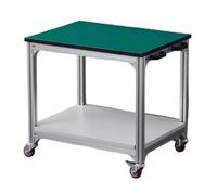 le Tool Cart with 360° Swivel Wheels 2 Layer Workbench for Worhops Rolling Trolley Multifunctal Stora Solut (80x60x75cm)