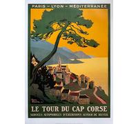 Le Tour Du Cap Corse Poster 50 x 70 cm