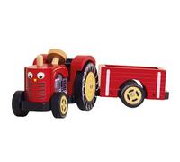 Le Toy Van - Farm & Animals Collection Wooden Educational Bertie's Wooden Tractor Wooden Figure Toy Playset | Suitable For Boys Or Girls Aged 3+
