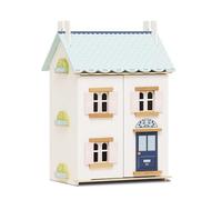 Le Toy Van - Blue Belle Wooden Doll House | Girls & Boys 3 Storey Wooden Dolls House Play Set - Suitable For Ages 3+