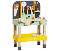 Le Toy Van Cars & Construction Alex's Toy Work Bench, Wooden Tools