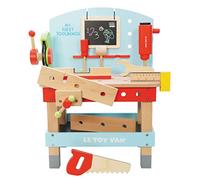 Le Toy Van Cars & Construction Wooden Tool Bench, Pretend Play Tools