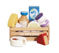 LE Toy Van Kids Cheese and Dairy Wooden Food Crate